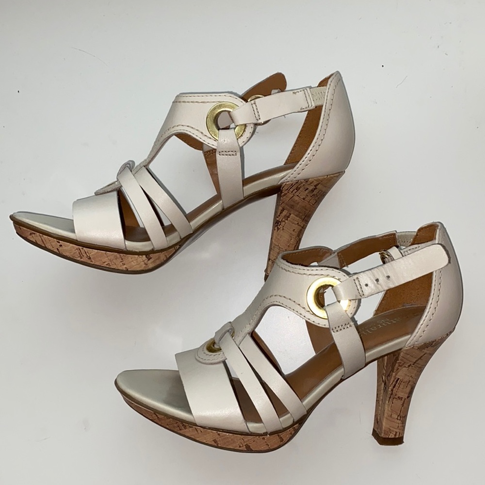 Cream Naturalizer Strappy Heel